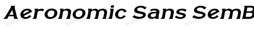 Aeronomic Sans SemBd字体转换